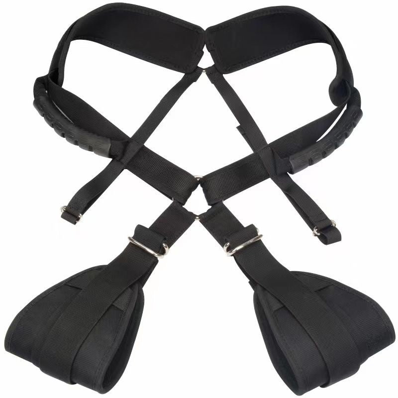 Adjustable Plush Bondage Swing Strap for Couples Intimate Play CrimsonWhip