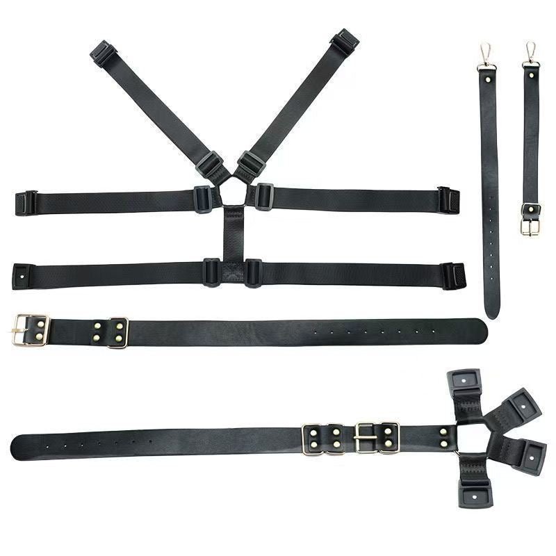 Adjustable BDSM Back - Binding Restraint Set for Erotic Play - CrimsonWhip