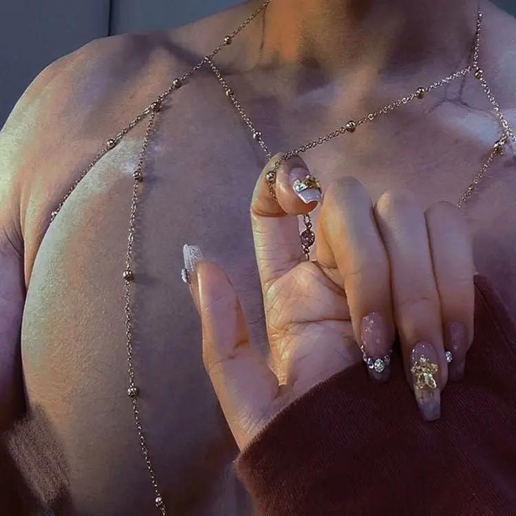 Bad Boy Body Chain for Men – Athletic Chest Chain Jewelry - CrimsonWhip