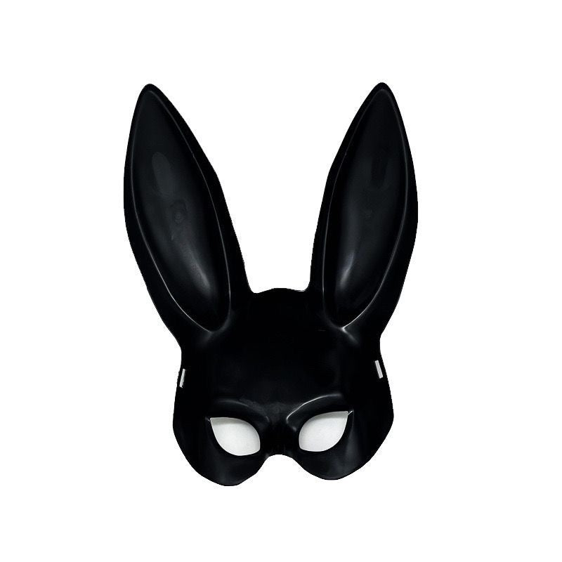 Halloween Bunny Mask – Half - Face Cosplay Party Accessory - CrimsonWhip