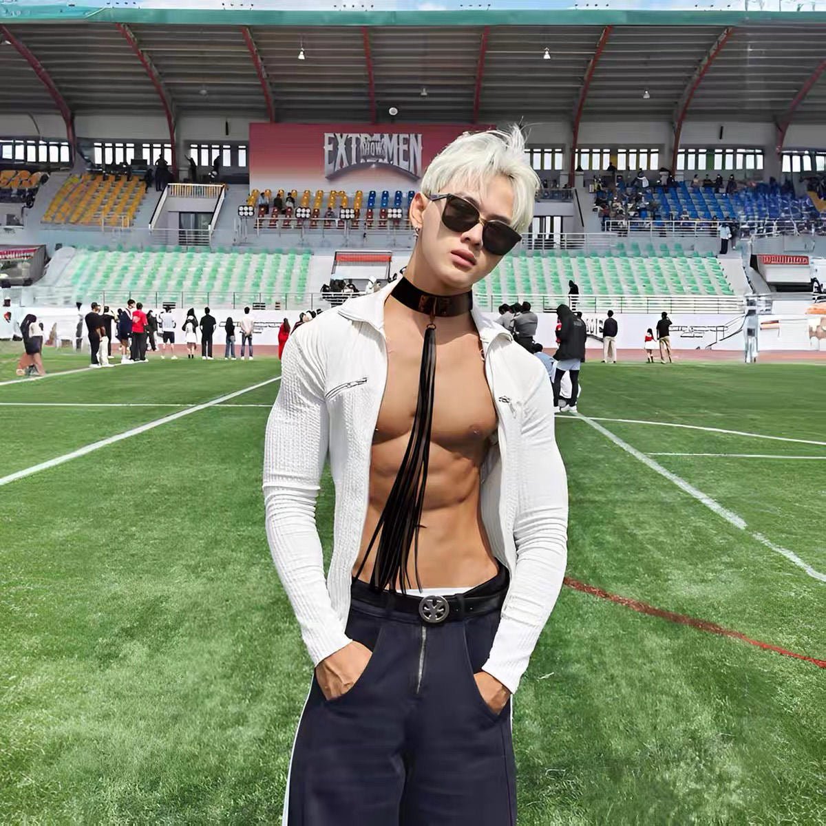 Punk Studded Elastic Belt for Women – Tassel Decorative Waistband - CrimsonWhip